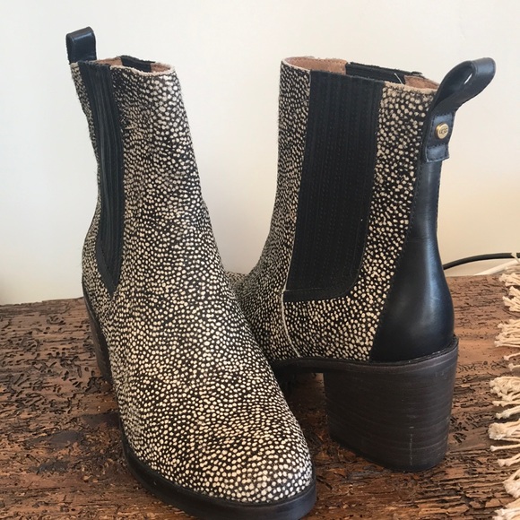 Ugg Shoes | Camden Exotic Ugg Boots | Color: Black/Cream | Size: 9 | Rrpackard's Closet